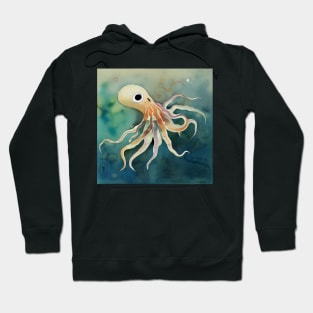 Squid in Sea Hoodie